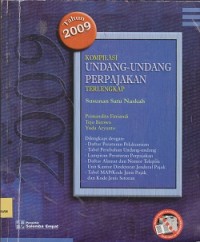 Komplikasi undang-undang perpajakan terlengkap susunan satu naskah