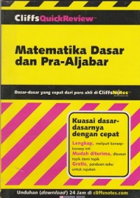 Cliffsquickreview matemataika dasar dan pra-aljabar