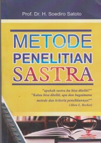 Metode penelitian sastra