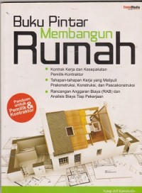 Buku pintar membangun rumah
