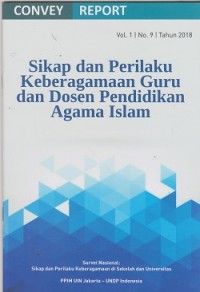 Sikap dan perilaku keveragamaan guru dan dosen pendidikan agama islam