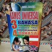 Image of Kamus Universal 3 Bahasa Inggris - mandarin - Indonesia Tata Bahsa - Tenses Dan Percakapan 4 Bahasa Inggris - mandarin - Jepang - Indonesia
