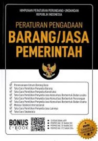 Image of Peraturan pengadaan barang/jasa pemerintah