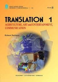 Image of Translation 1: Agriculture, ART, and Entertaiment, Communication