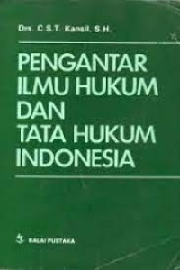 Image of Pengantar ilmu hukum dan tata hukum Indonesia