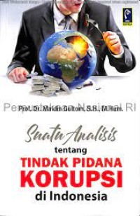 Image of Suatu Analisis Tentang Tindak Pidana Korupsi Di Indonesia