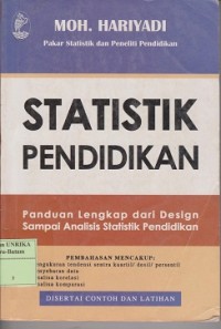 Image of Statistik pendidikan panduan lengkap dari design sampai analisis statistik pendidikan