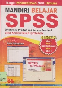 Image of Mandiri belajar SPSS