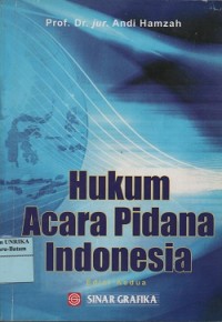 Image of Hukum acara pidana Indonesia