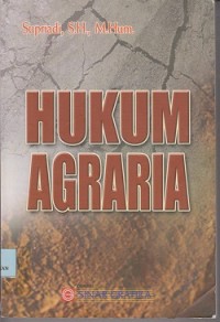 Image of Hukum agraria