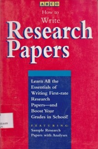 Image of How to write research papers