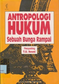Image of Antropologi hukum sebuah bunga rampai