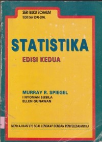 Image of Seri buku schaum teori dan soalsoal statistika