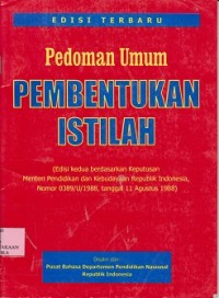 Image of Pedoman umum pembentukkan istilah