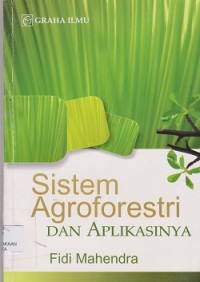 Image of Sistem agroforestri dan aplikasinya