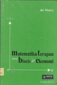 Image of Matematika terapan untuk bisnis dan ekonomi