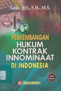 Image of Perkembangan hukum kontrak innominaat di Indonesia