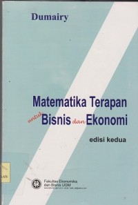 Image of Matematika terapan untuk bisnis dan ekonomi