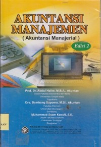 Image of Akuntansi manajemen (akuntansi manajerial)