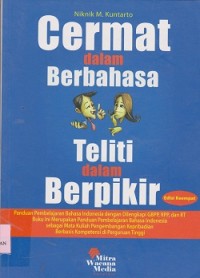 Image of Cermat dalam berbahasa  teliti dalam berpikir