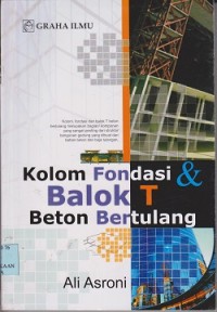 Image of Kolom fondasi dan balok T beton bertulang