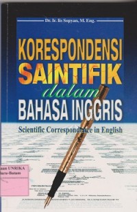 Image of Korespondensi saintifik dalam bahasa Inggris = scientific correspondence in english
