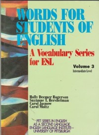 Image of Words for students of english a vocabulary series for ESL