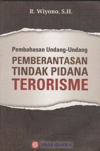 Image of Pembahasan undang-undang pemberantasan tindak pidana terorisme