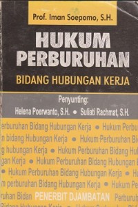 Image of Hukum perburuhan bidang hubungan kerja