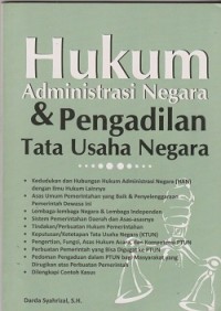 Image of Hukum administrasi negara & pengadilan tata usaha negara