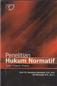 Image of Penelitian hukum normatif : suatu tinjauan singkat