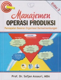 Image of Manajemen operasi produksi : pencapaian sasaran organisasi berkesinambungan