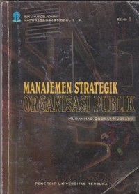 Image of Materi pokok manajemen strategik organisasi publik modul 1-9