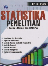 Image of Statistika penelitian (analisis manual dan ibm spss)