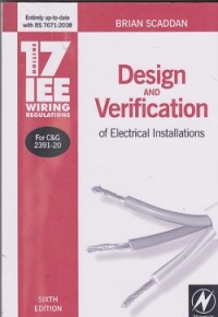 Image of Design and verification of electrical installation