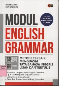 Image of Modul english grammar: metode terbaik menguasai tata bahasa inggris lisan dan tertulis