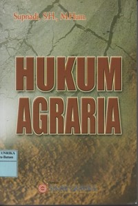 Image of Hukum agraria