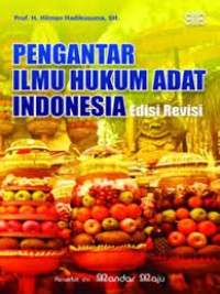 Image of Pengantar Ilmu Hukum Adat Indonesia