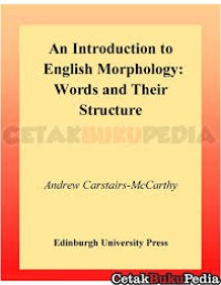 Image of An Introduction to English Morphology words and Their structure