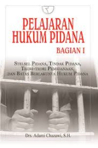 Image of Pelajaran Hukum Pidana Bagian 1