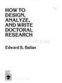 Image of How To Design, Analyze, And Write Doctoral Research